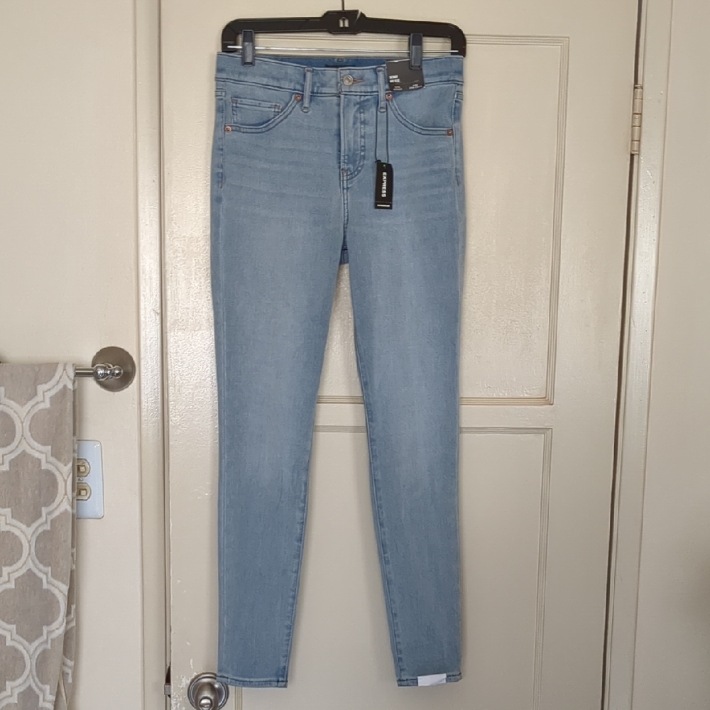 Express Women's Light Blue Skinny Jeans